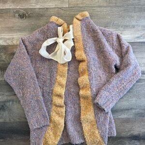 Zara Multicolor Textured Knit cardigan EUC size M
